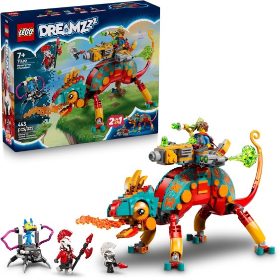 LEGO DREAMZzz Mateo’s Fire Chameleon Building Toy - Pretend Play Set