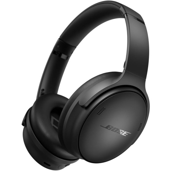 Bose QuietComfort Bluetooth Headphones, Wireless Headphones with Active Over Ear Noise Cancelling and Mic, Deep Bass, Up to 24 Hours of Playtime